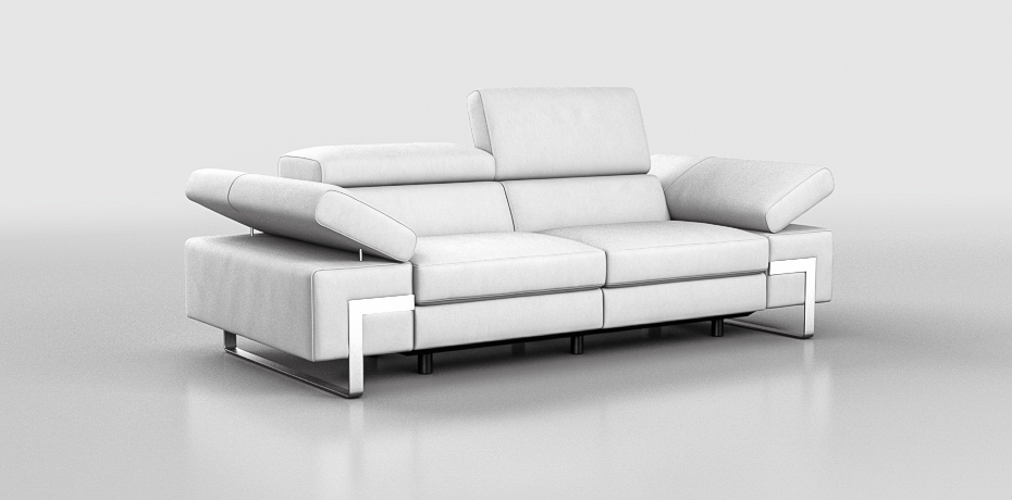 Laghina - 2 seater sofa with 2 electric recliners